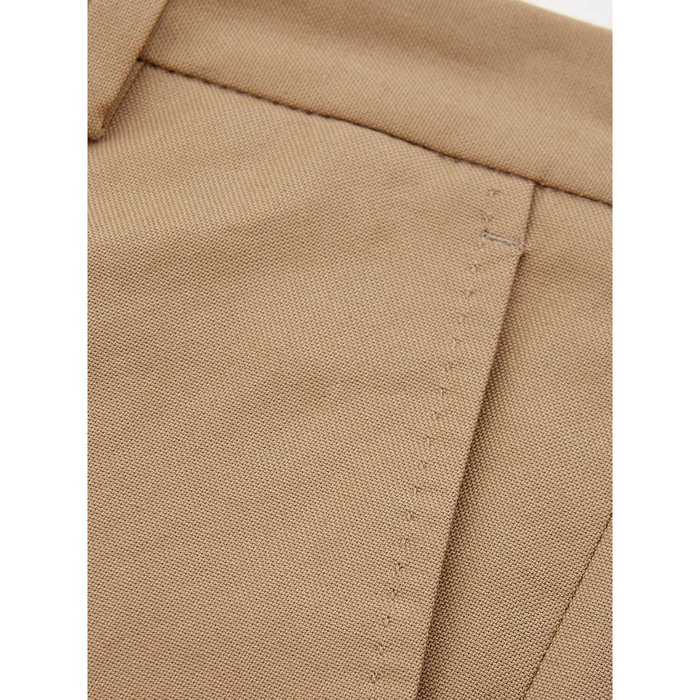 Pantalon en Coton Brun Élégant Lardini pour Femmes