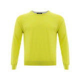Pull en coton italien jaune soleil de Gran Sasso