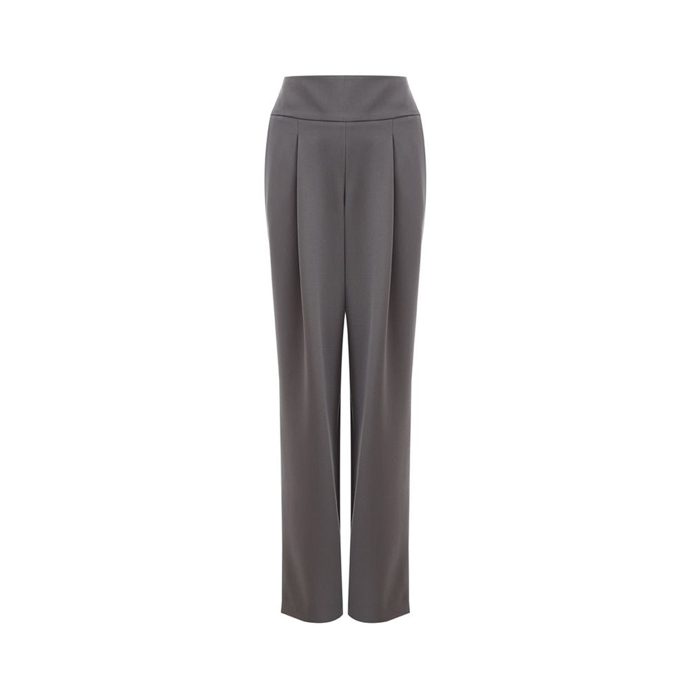 Pantalon en laine grise Lardini Chic pour un style sophistiqué