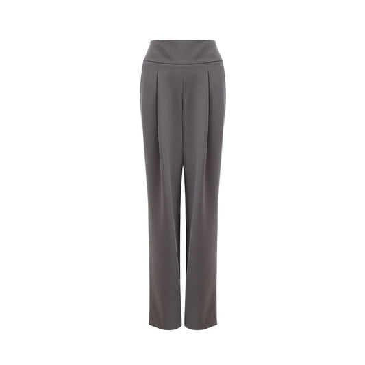 Pantalon en laine grise Lardini Chic pour un style sophistiqué