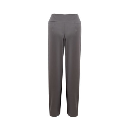 Pantalon en laine grise Lardini Chic pour un style sophistiqué