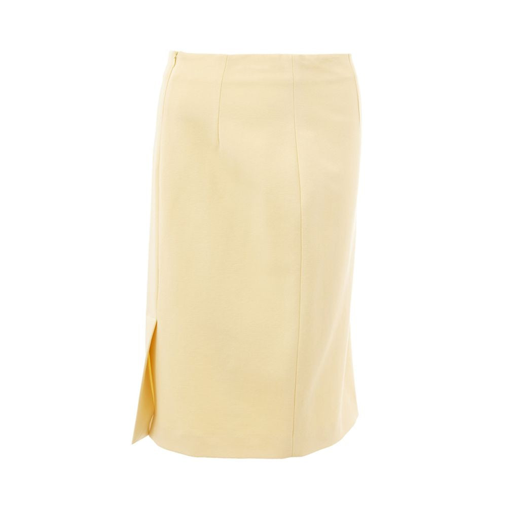 Jupe Élégante Jaune en Viscose pour Femmes - Lardini