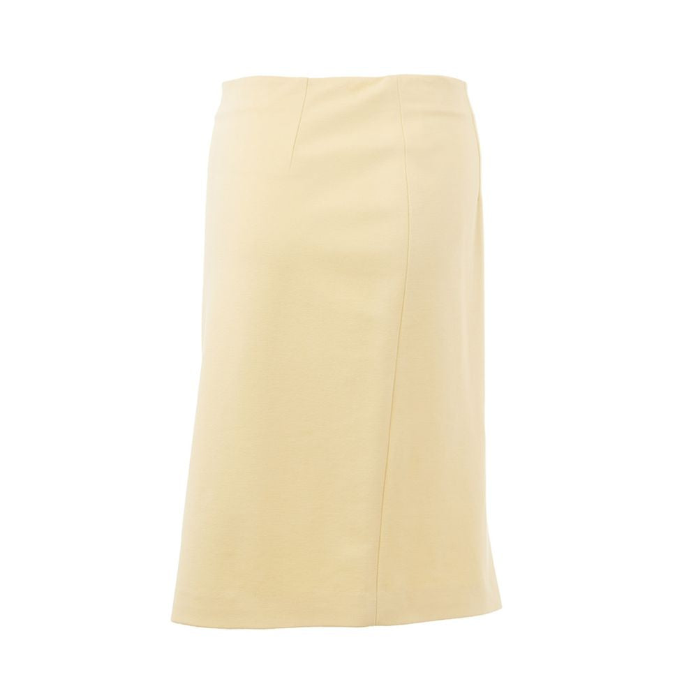 Jupe Élégante Jaune en Viscose pour Femmes - Lardini