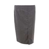Lardini Chic Gray Wool Pencil Skirt - Elegant Women's Fashion
