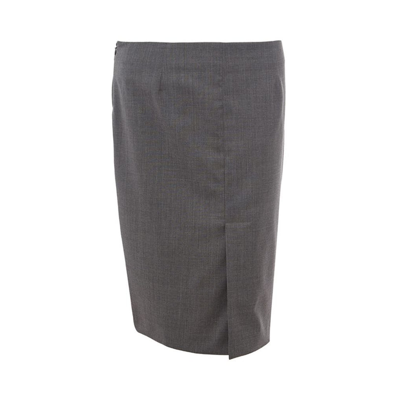 Jupe Crayon Chic en Laine Grise Lardini - Mode Féminine Élégante