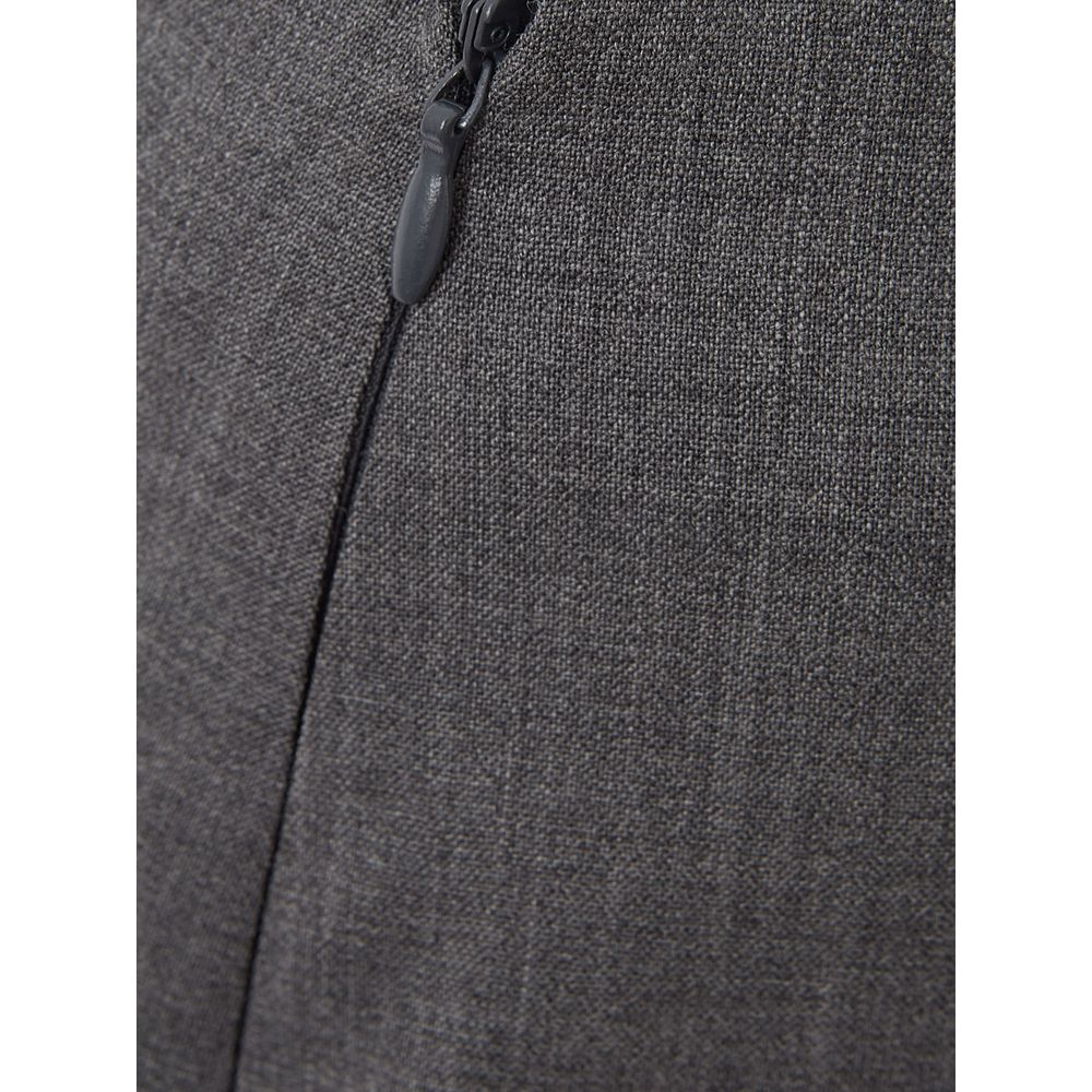 Lardini Chic Gray Wool Pencil Skirt - Elegant Women's Fashion