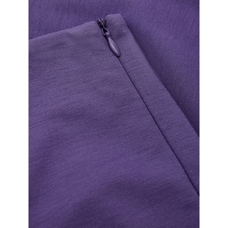 Lardini Elegant Purple Viscose Pants - Luxurious Italian Design