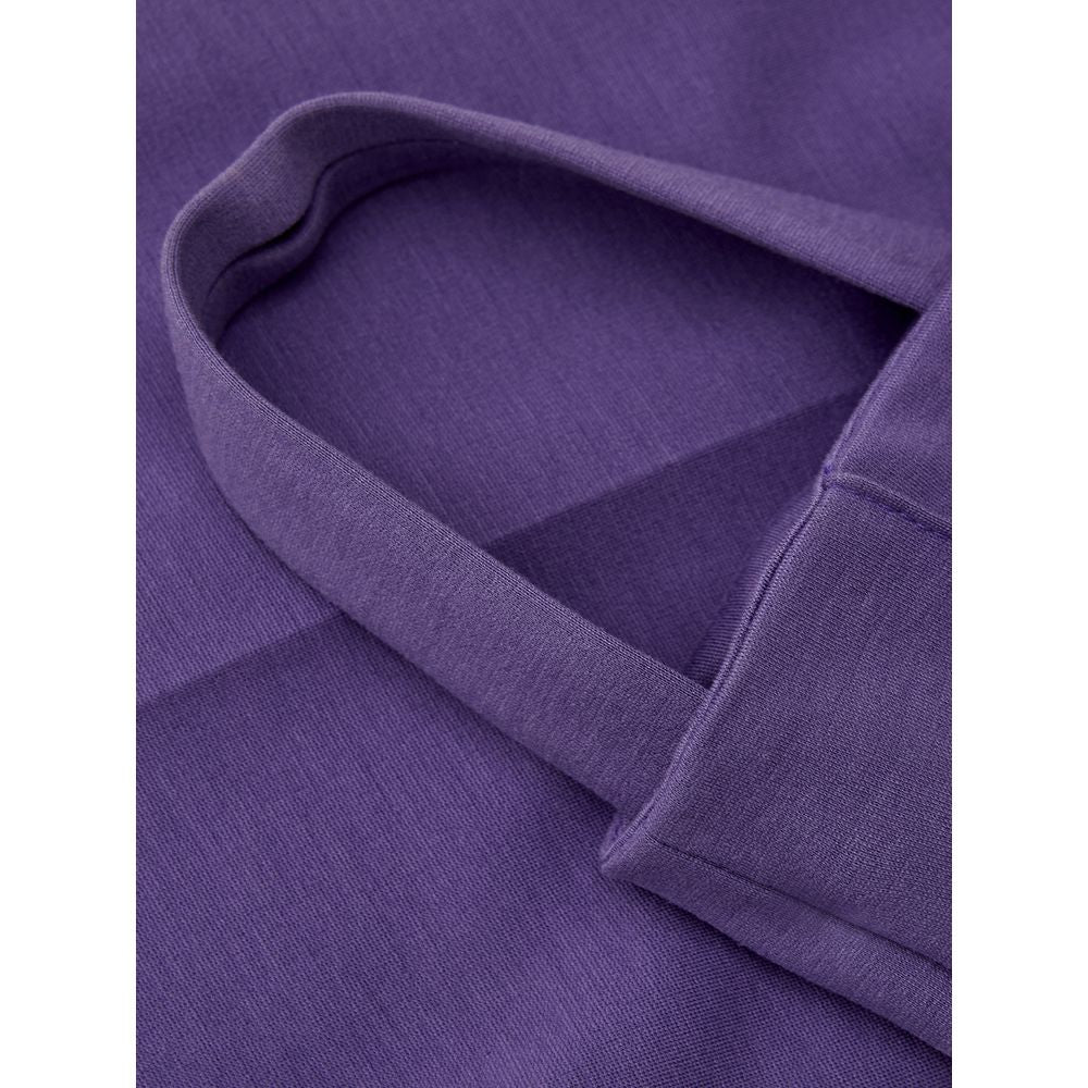 Pantalon en viscose violet élégant de Lardini
