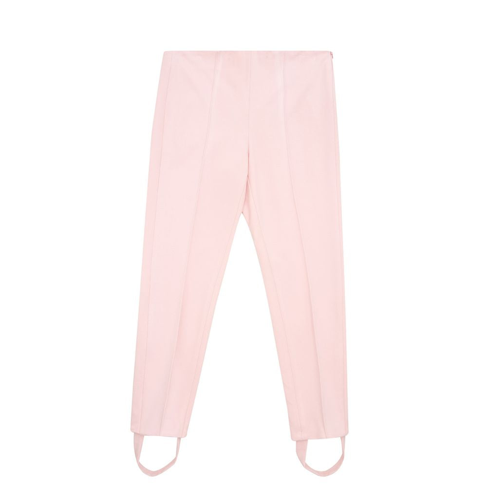 Pantalon en viscose rose élégant Lardini pour un style chic.