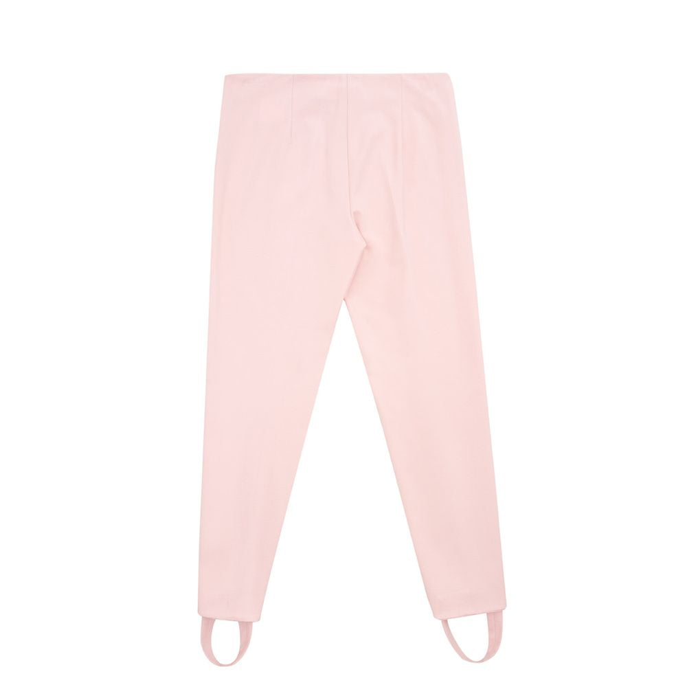Pantalon en viscose rose élégant Lardini pour un style chic.