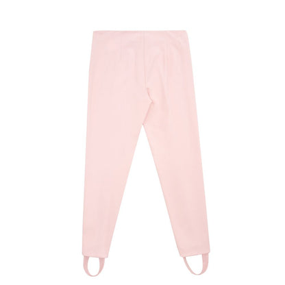 Pantalon en viscose rose élégant Lardini pour un style chic.