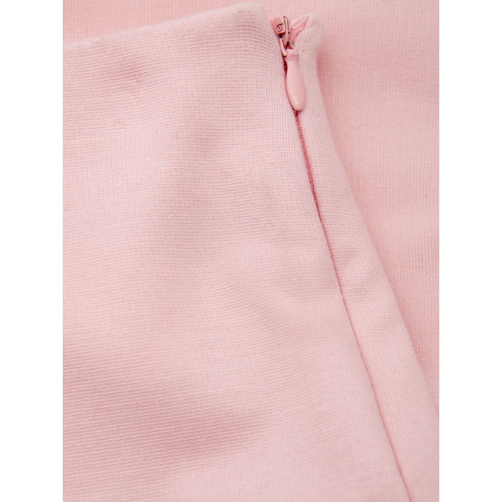Pantalon en viscose rose élégant Lardini pour un style chic.