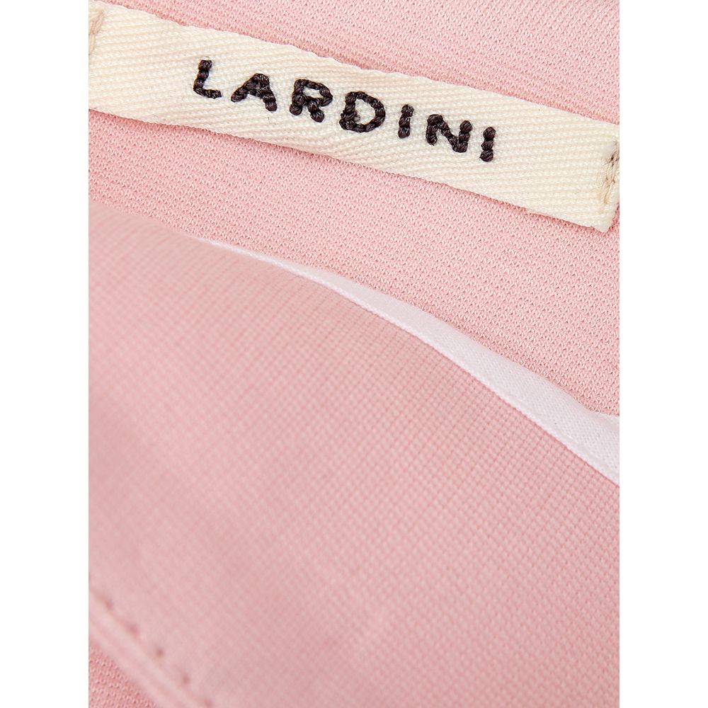 Pantalon en viscose rose élégant Lardini pour un style chic.