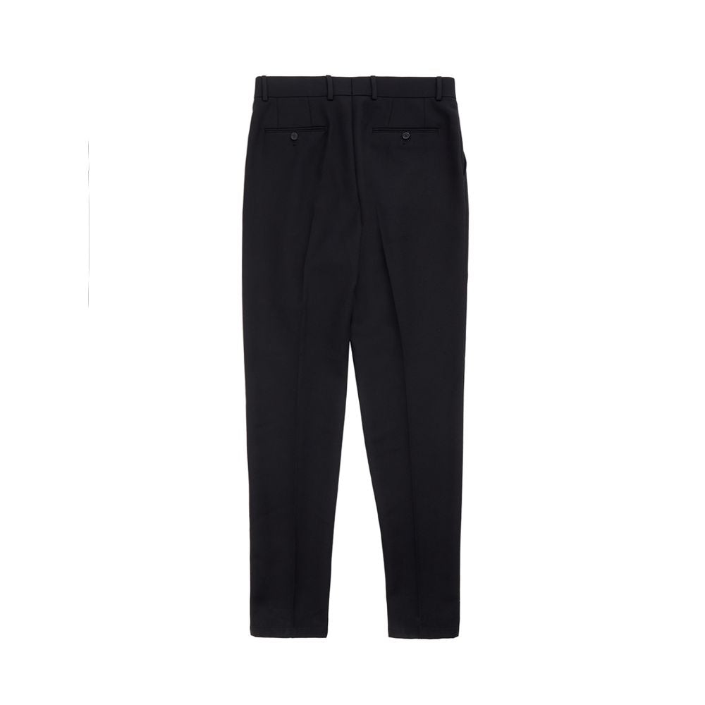Pantalon noir élégant en polyester pour homme de Dolce &amp; Gabbana