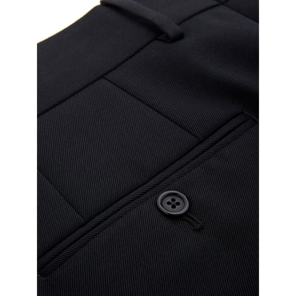 Pantalon noir élégant en polyester pour homme de Dolce &amp; Gabbana