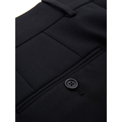 Pantalon noir élégant en polyester pour homme de Dolce &amp; Gabbana