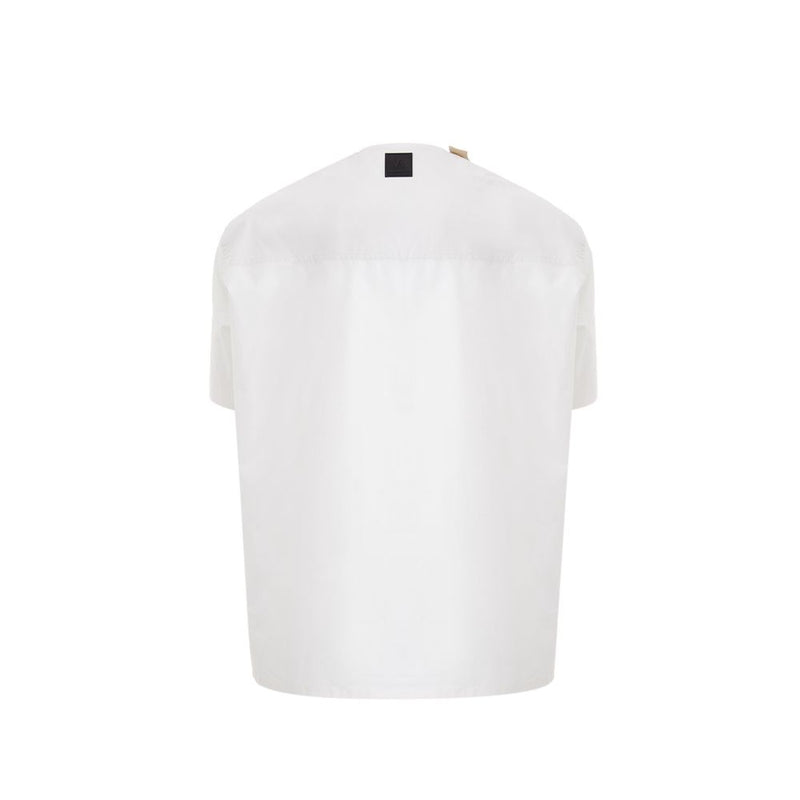 Wit katoenen T-shirt van Emporio Armani