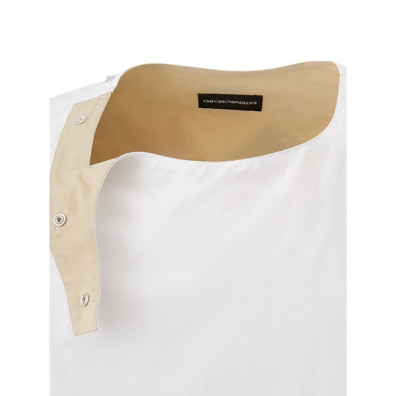 Wit katoenen T-shirt van Emporio Armani