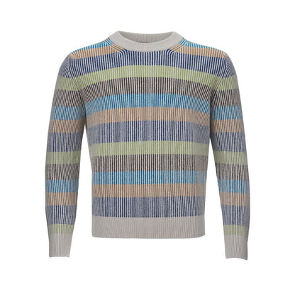 Gran Sasso Elegant Multicolor Cashmere Trui voor Heren