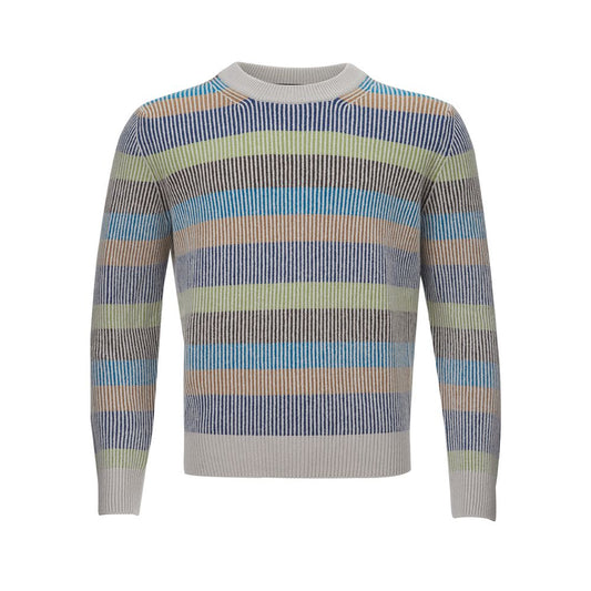 Gran Sasso Elegant Multicolor Cashmere Trui voor Heren