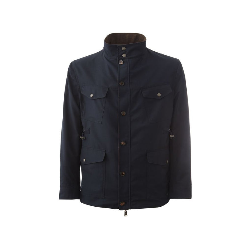 Lardini Elegant Blauwe Woljas voor Heren