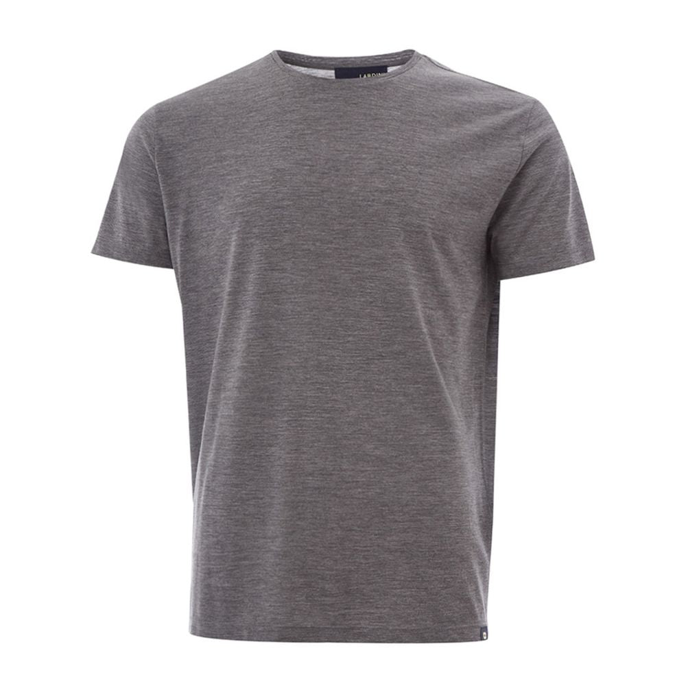 T-shirt en laine grise élégant de créateur Lardini