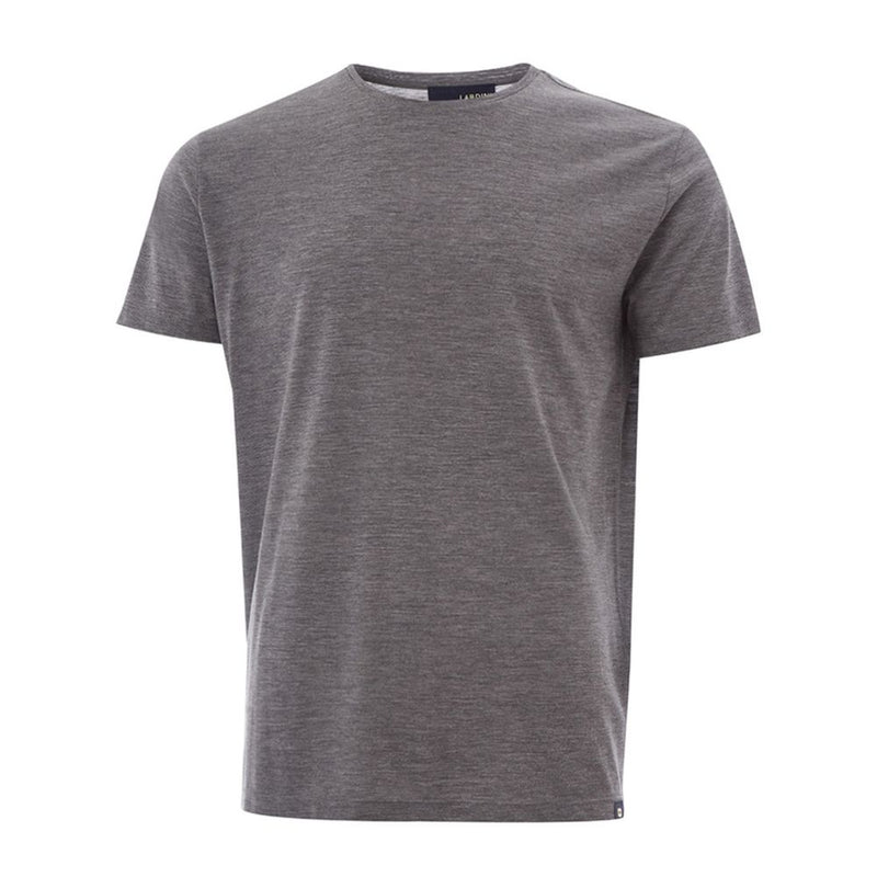 T-shirt en laine grise élégant de créateur Lardini