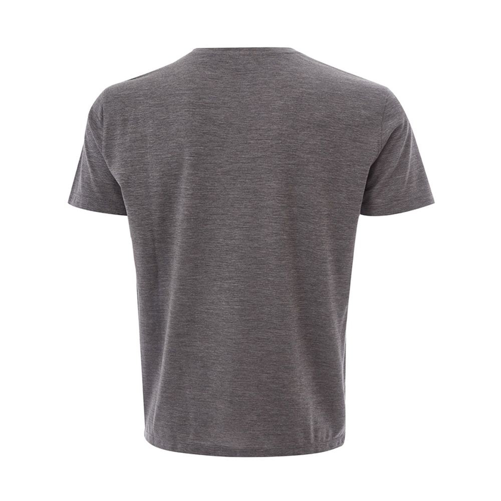 T-shirt en laine grise élégant de créateur Lardini