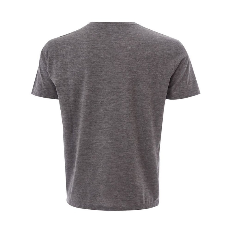 T-shirt en laine grise élégant de créateur Lardini