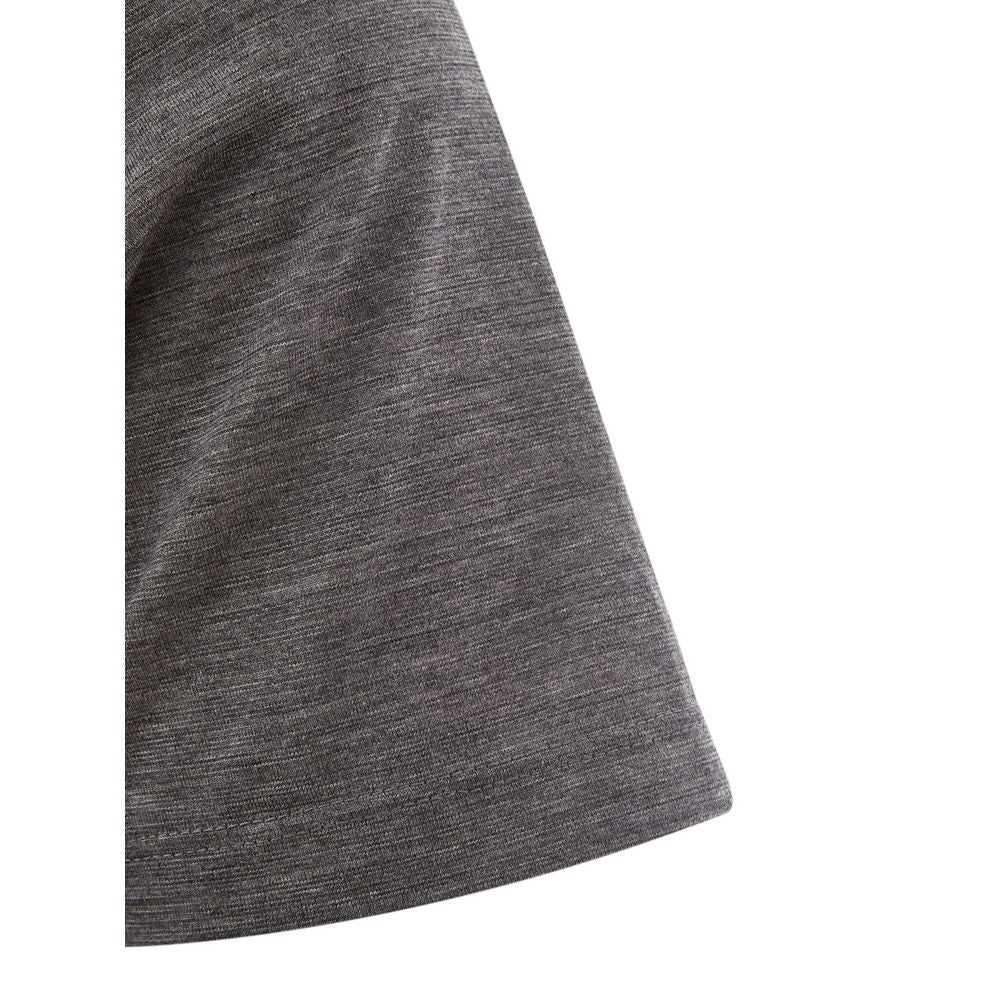 T-shirt en laine grise élégant de créateur Lardini