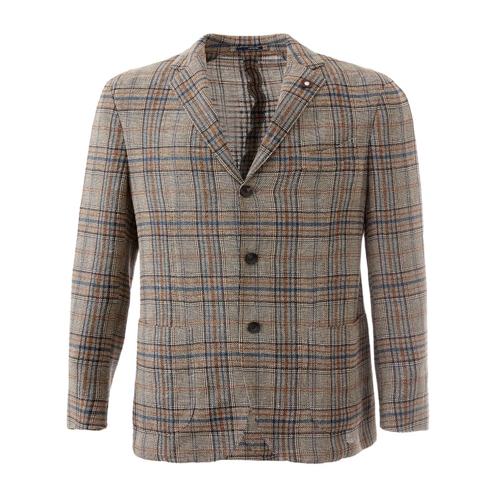 Veste en lin multicolore élégante de Lardini