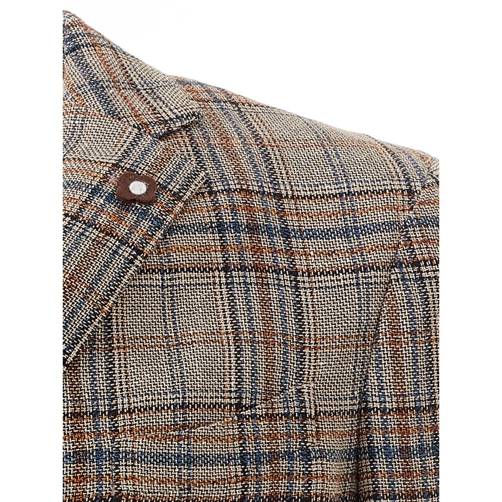 Veste en lin multicolore élégante de Lardini