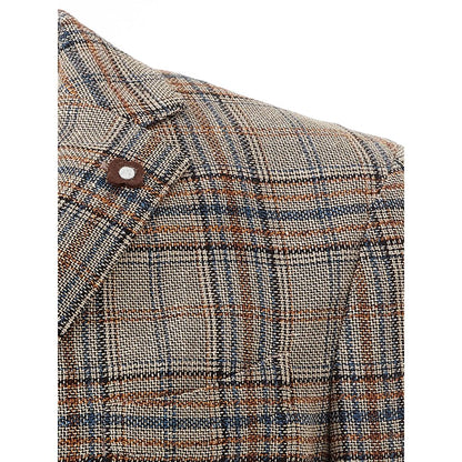 Veste en lin multicolore élégante de Lardini
