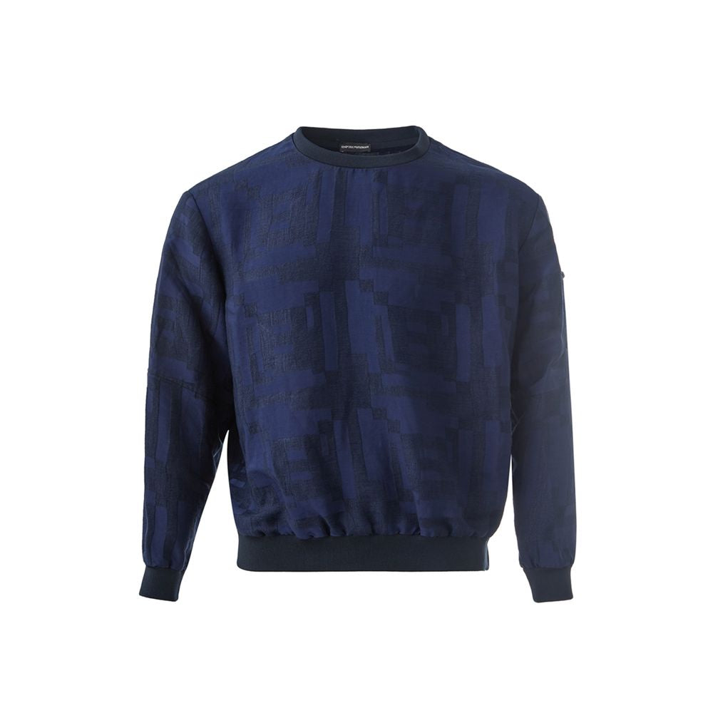 T-shirt en lin bleu élégant Emporio Armani pour homme