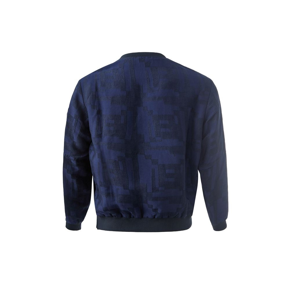 T-shirt en lin bleu élégant Emporio Armani pour homme