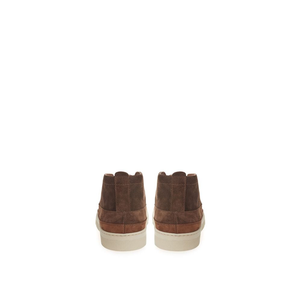 Lardini Elegant Suede Sneakers - Rich Brown for Men