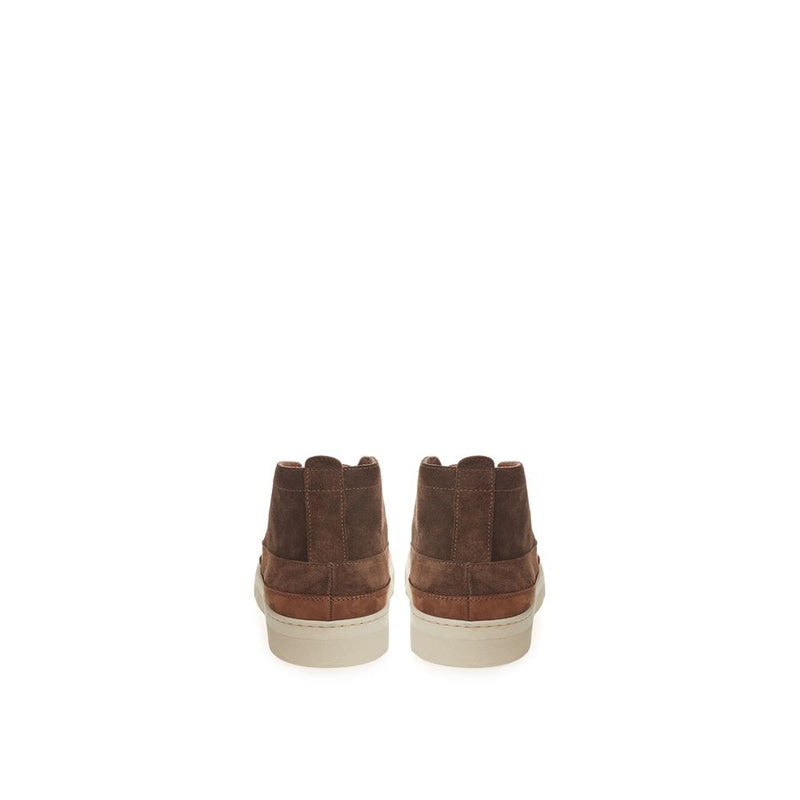 Lardini Elegant Suede Sneakers - Rich Brown for Men