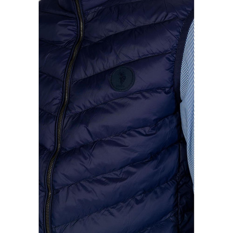 U.S. POLO ASSN. Blue Polyamide Sleveless Jacket