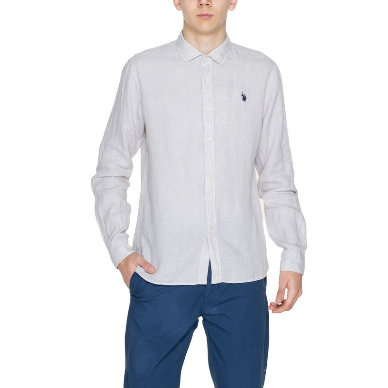 U.S. POLO ASSN. Beige Linen Shirt