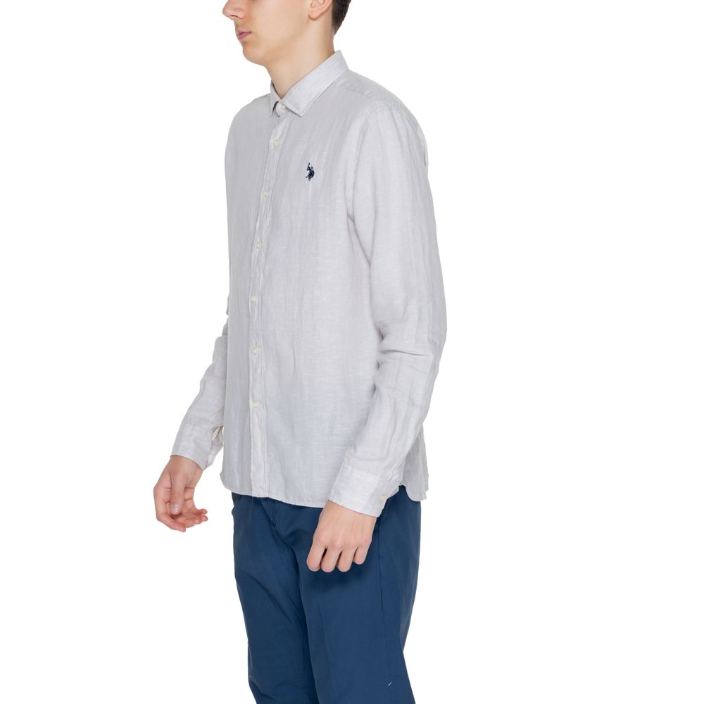 Chemise en lin beige US POLO ASSN.