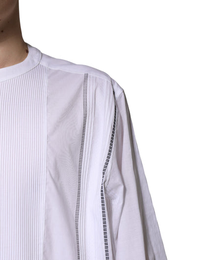 Dolce & Gabbana White Cotton Button Down Long Sleeves Shirt