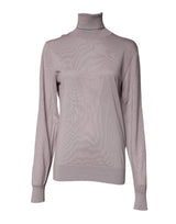 Pull en cachemire à col montant brun de Dolce &amp; Gabbana