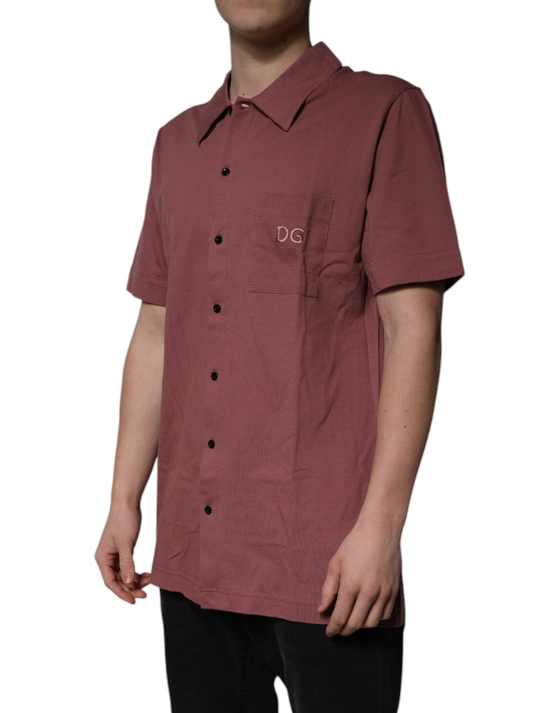 Dolce &amp; Gabbana Donkerroze Polohemd met Knopen voor Heren