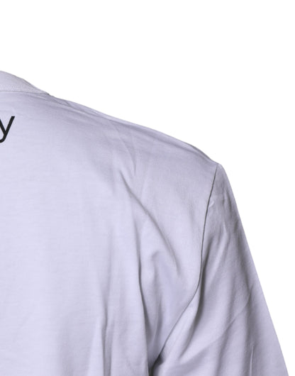 Dolce & Gabbana wit #DGFamily katoenen crewneck T-shirt