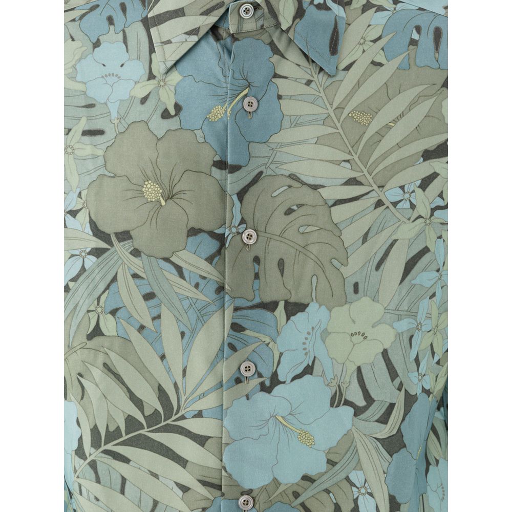 Tom Ford blauw lyocell overhemd