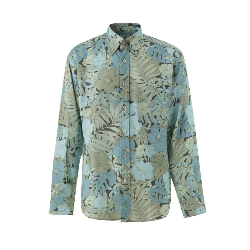 Tom Ford blauw lyocell overhemd