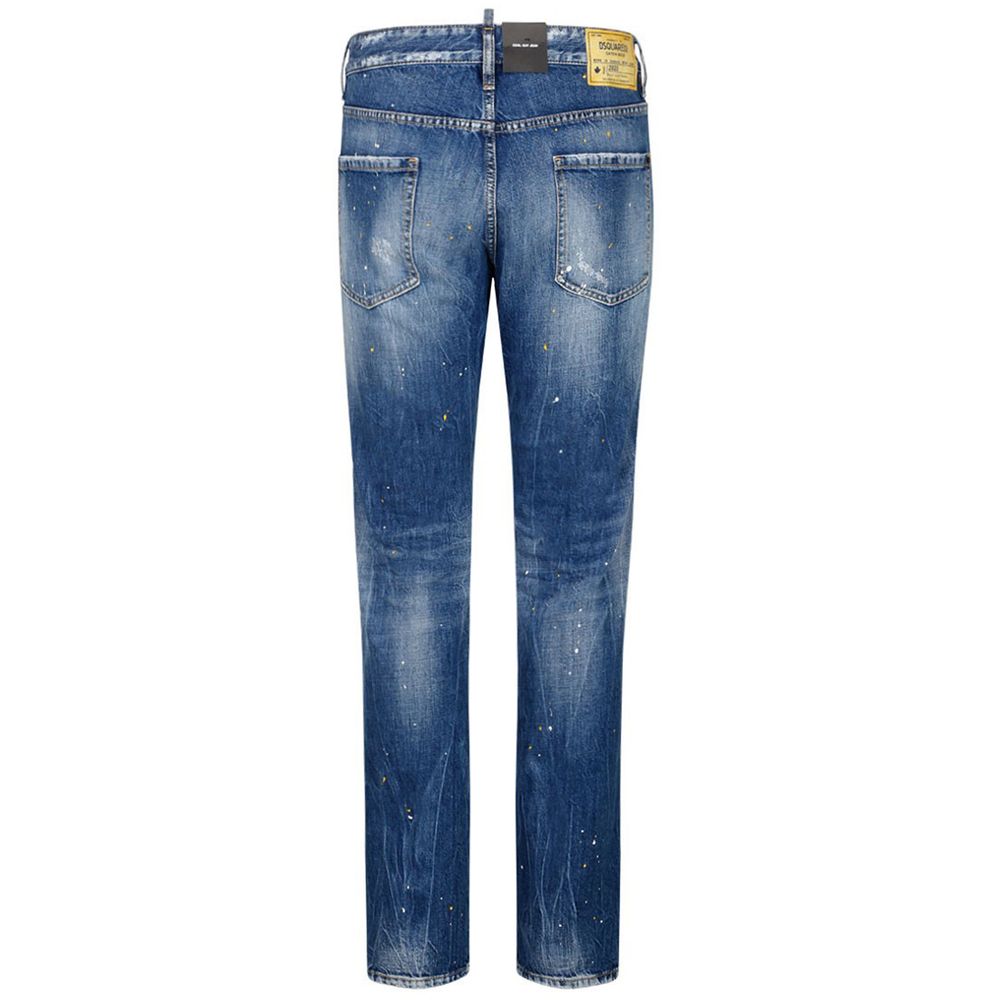 Dsquared² Blauwe Katoenen Jeans & Broek