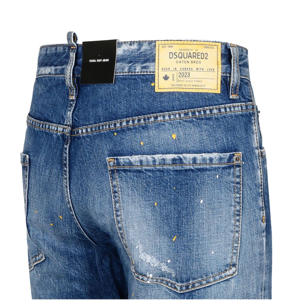 Dsquared² Blauwe Katoenen Jeans & Broek