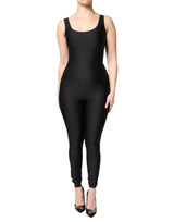 Dolce & Gabbana Black Sleeveless Bodycon Jumpsuit Dress