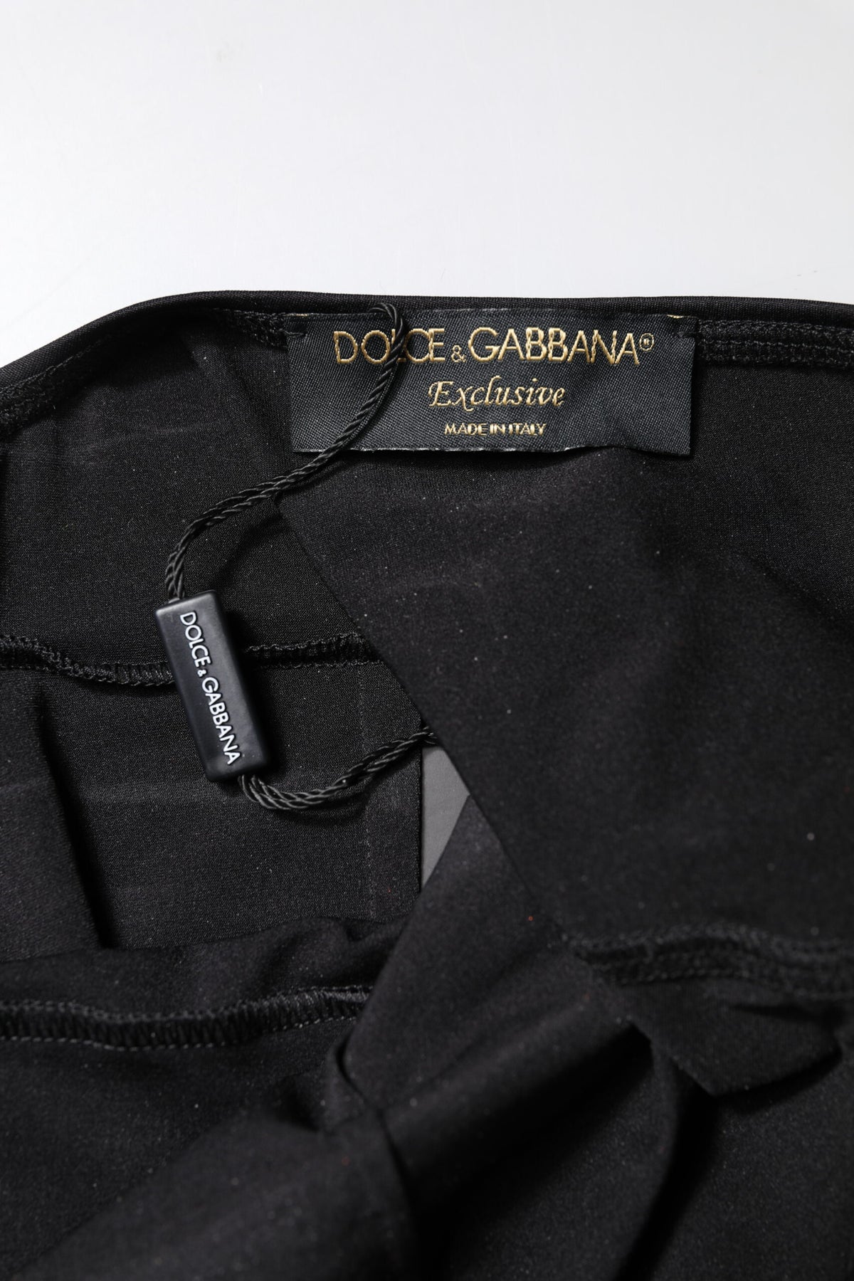 Dolce & Gabbana Black Sleeveless Bodycon Jumpsuit Dress